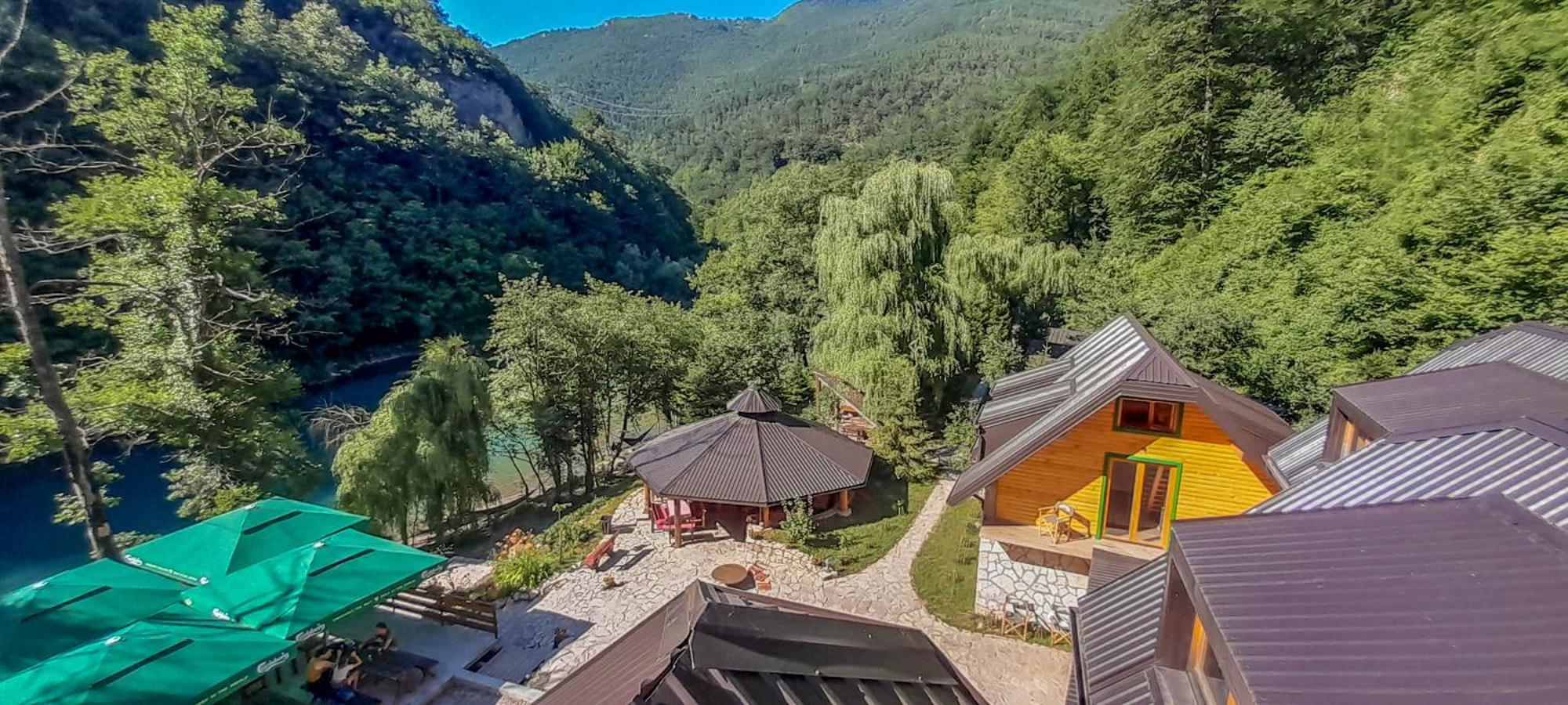 Hotel Rafting Camp Encijan Foca Exterior foto